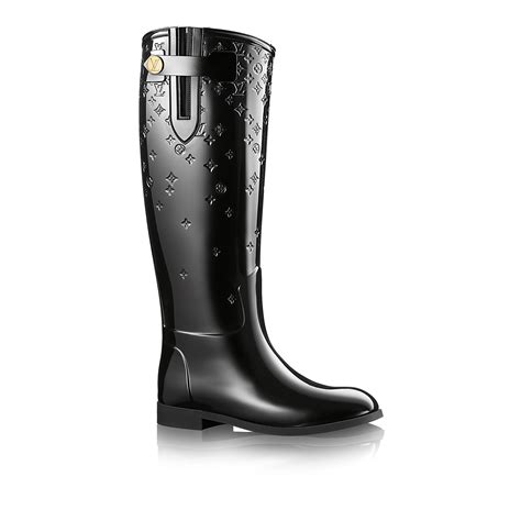 louis vuitton rain boots brown|louis vuitton thigh boots.